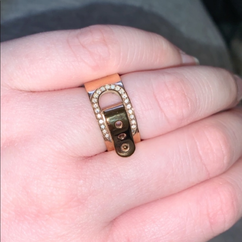 Rose Gold Michael Kors Buckle Ring